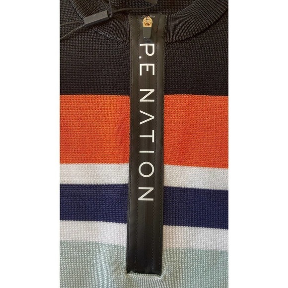 NWT P.E Nation High Dive Long Sleeve Knit Top Large Women’s Colorblocked $160 - Picture 5 of 9